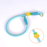 Strawberry Charm Pink Rope Collar & Slip Collar Set - Pearl Blue Pineapple
