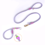 Strawberry Charm Pink Rope Set & Slip Collar Set - Crystal Violet Grape
