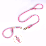 Strawberry Charm Pink Rope Set & Slip Collar Set - Princess Pink Suitcase