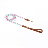 Kelly Green Cotton Rope Lead, Brass-Tone Hardware - Unicorn