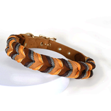 Harvest Fishtail Collar & Rope Lead Set, Hand-Braided Leather - view 3