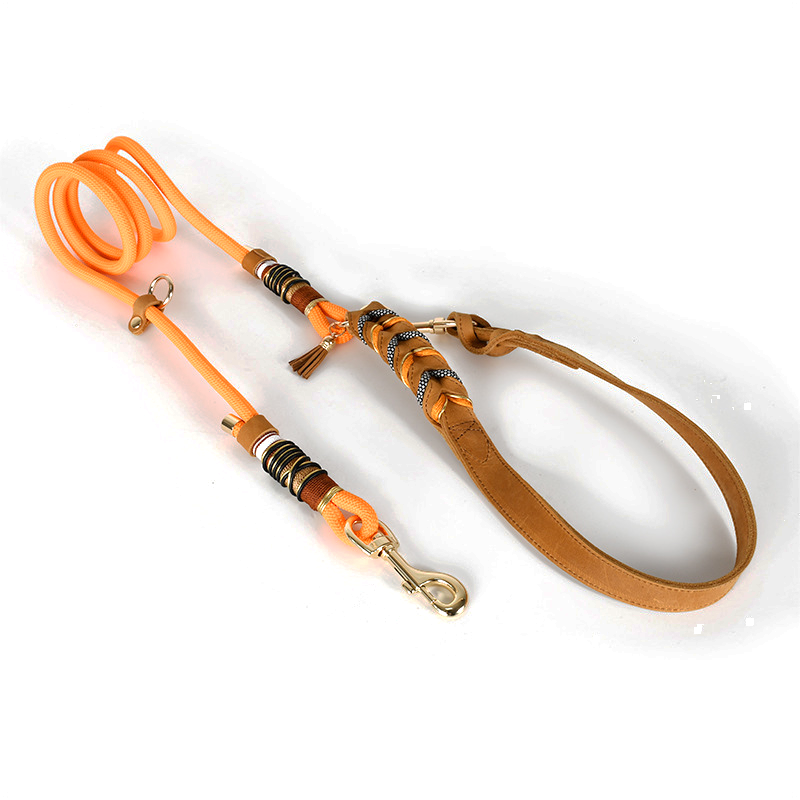 Harvest Fishtail Lead, Hand-Braided Leather