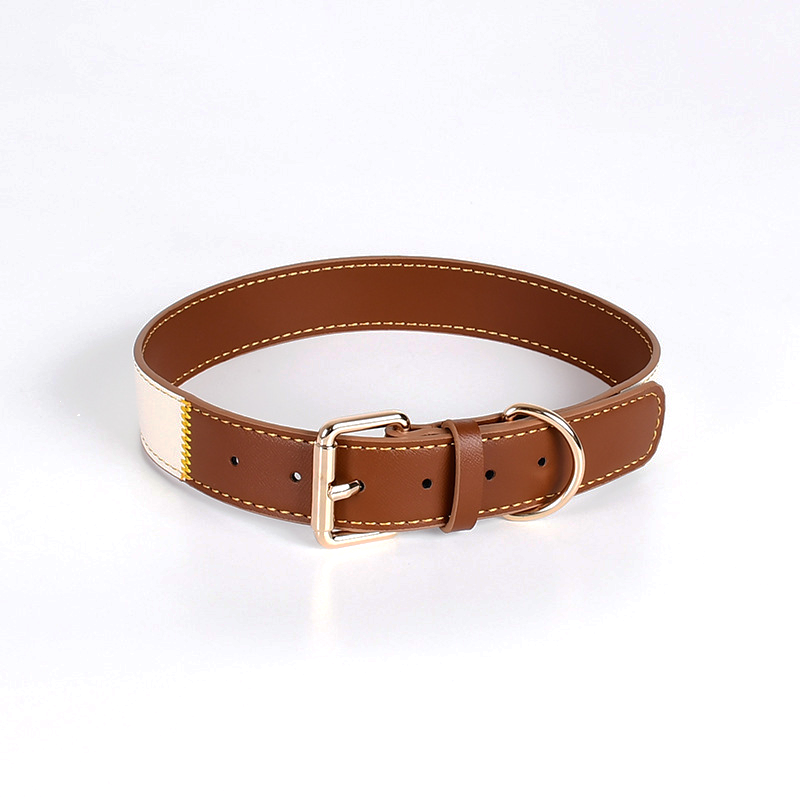 Forest & Mustard Colour-Block Collar - White Tan