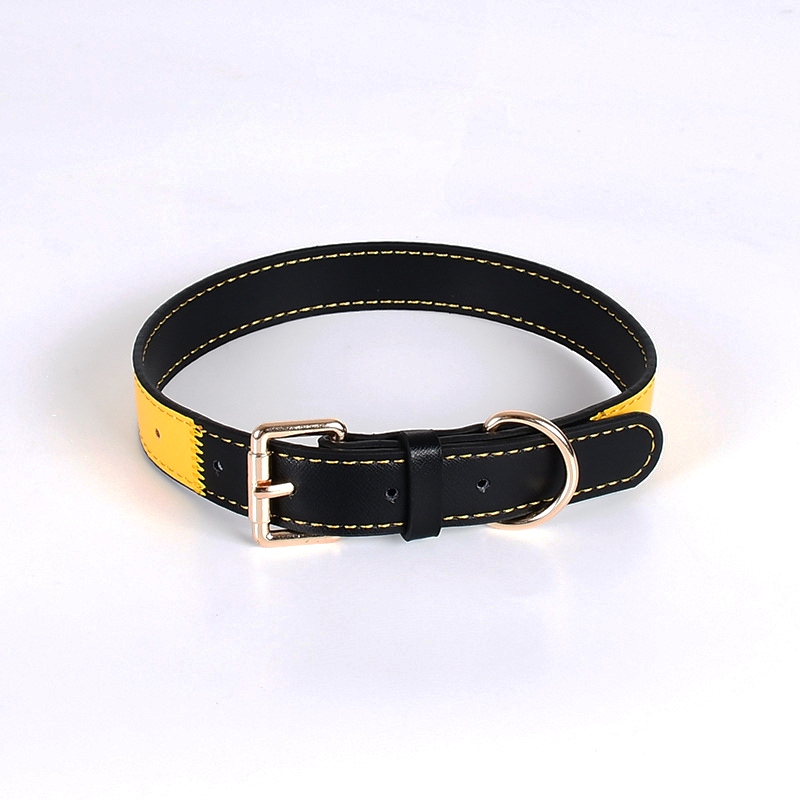 Forest & Mustard Colour-Block Collar - Yellow Black