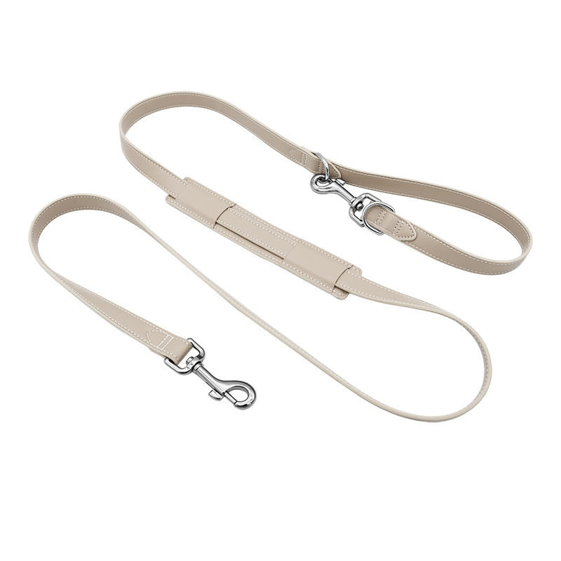 Camel Vegan Leather Lead Walk Set - Ivory