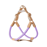 Rolled Cream Cord Harness - Violet
