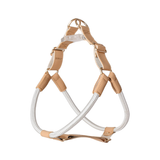 Rolled Cream Cord Harness - White