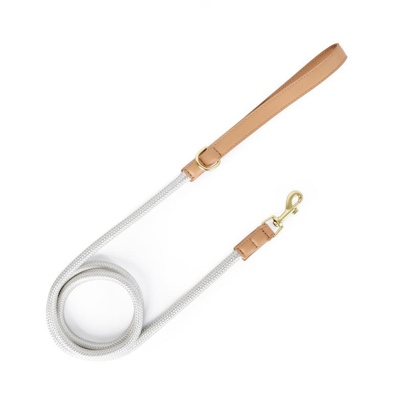 Rolled Cream Cord Lead - White