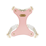 Leather Harness in Brights for Small Dogs - Blush