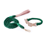 Sorbet Ombre Cotton Rope Set, Blush Handle - Forest
