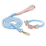 Sorbet Ombre Cotton Rope Set, Blush Handle - Sky Blue