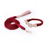 Sorbet Ombre Cotton Rope Set, Blush Handle - Wine