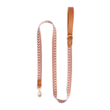 Arrowhead Webbing Lead, Genuine Leather Trim - Tan