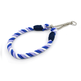 Hand-Braided Cotton Rope Martingale Collar - Violet