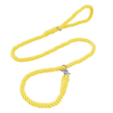 Mint Hand-Braided Cotton Rope Slip Lead - Lemon