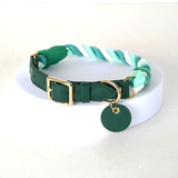 Jade Twist Cotton Rope Lead, Gold Tags - view 6
