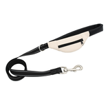 No-Pull Lead in Earth Tones - Padded Handle Ivory