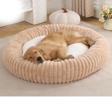 Channel Rib Round Donut Bed in Soft Plush - view 1