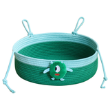 Little Monster Rope Basket Bed with Knotted Handles - view 5