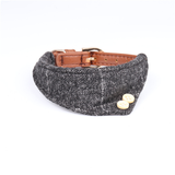Gentleman's Check Bandana Collar for Cats & Small Dogs - Grey