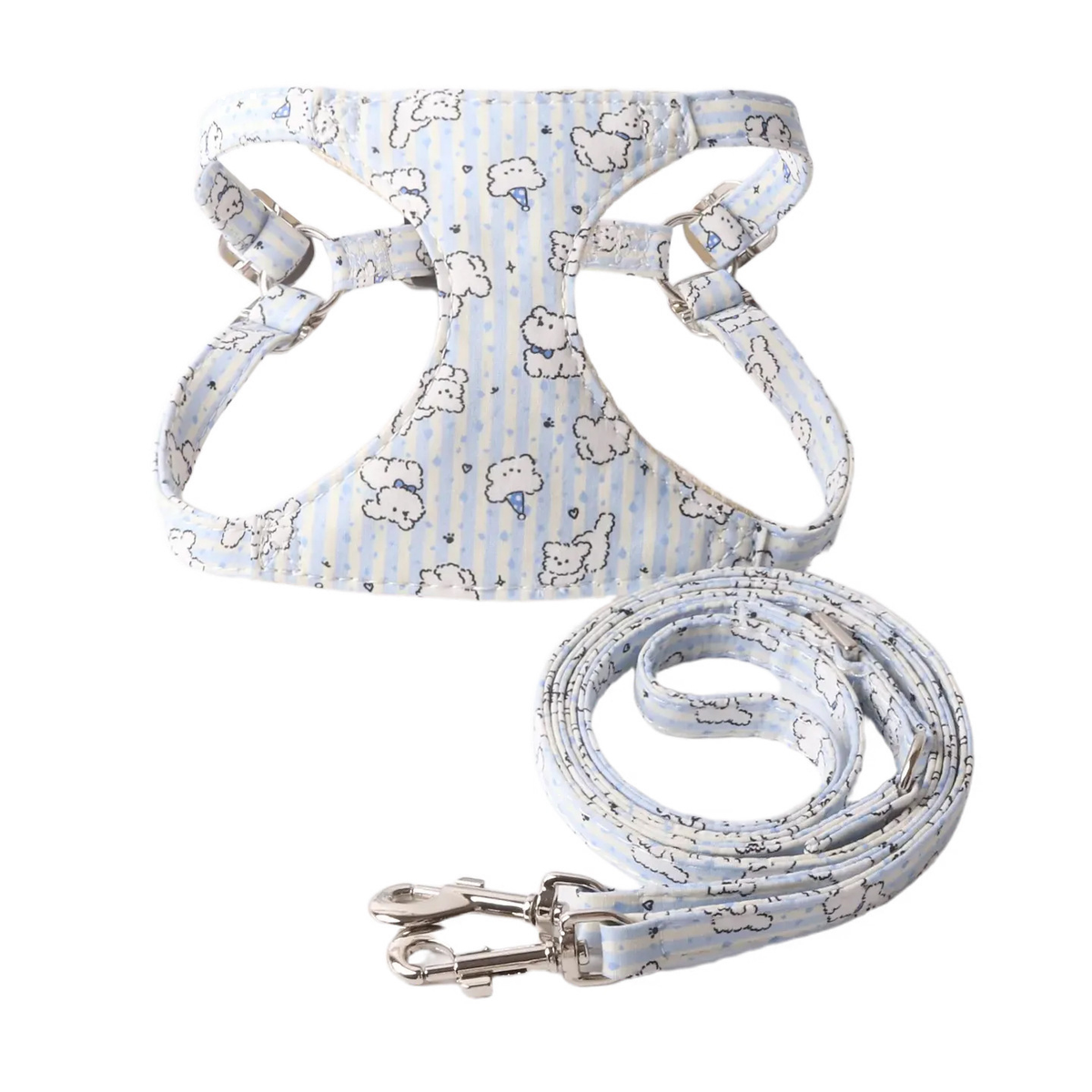 Striped Set for Small Dogs - Blue