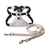 Black Vest for Small Dogs Set - White