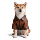 Leather Panelled Vintage Coat for Small Dogs - view 5