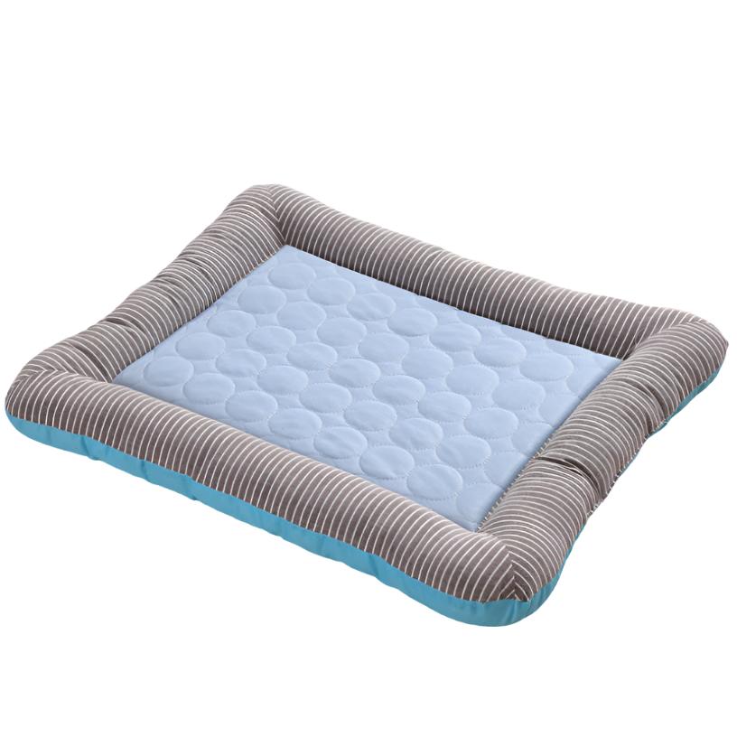 Cooling 100% Cotton Cushion Breathable Pet Bed