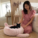 Round Plush Anti-Anxiety Donut Pet Bed