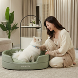 100% Cotton Plush Pet Bed - Signature Edition - Cotton | PAWD