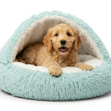 100% Cotton Plush Shell-Style Pet Nest Bed
