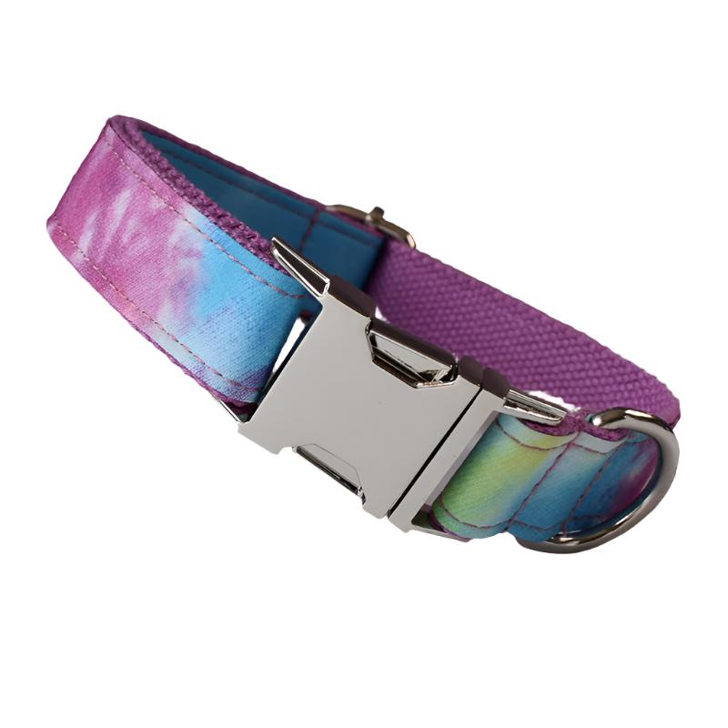 Rainbow Gradient Dog Collar - Personalized