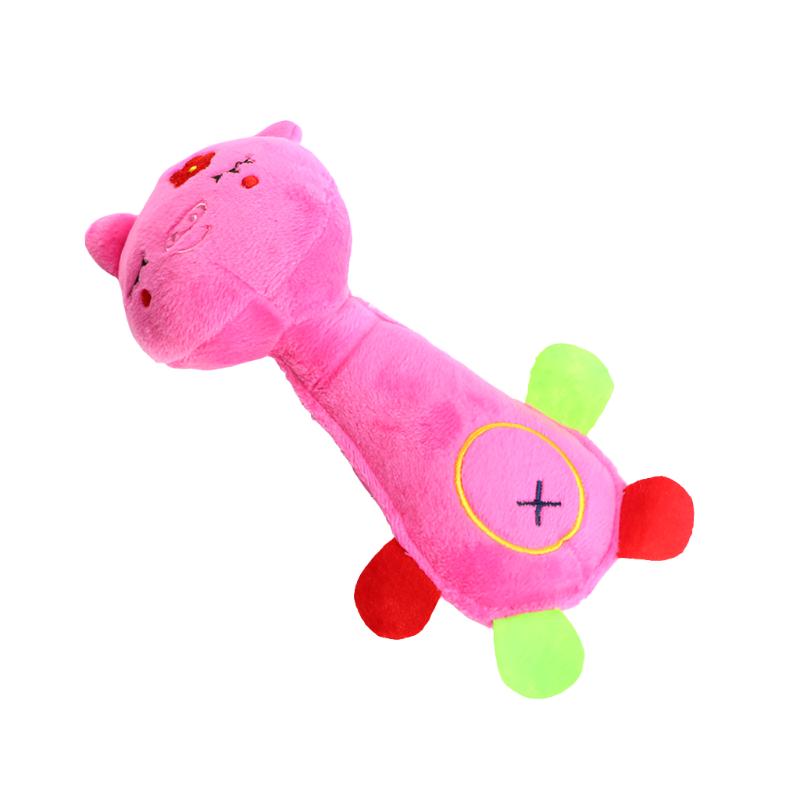 Squeaky Premium Fleece Animal Plush Chew Toy