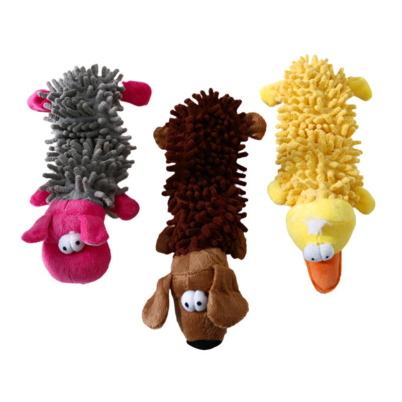 Squeaky Premium Fleece Animal Plush Chew Toy