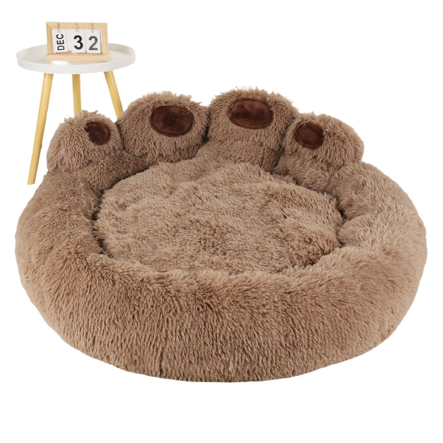 Cozy Fluffy Arctic Plush Cotton Paw Pet Bed