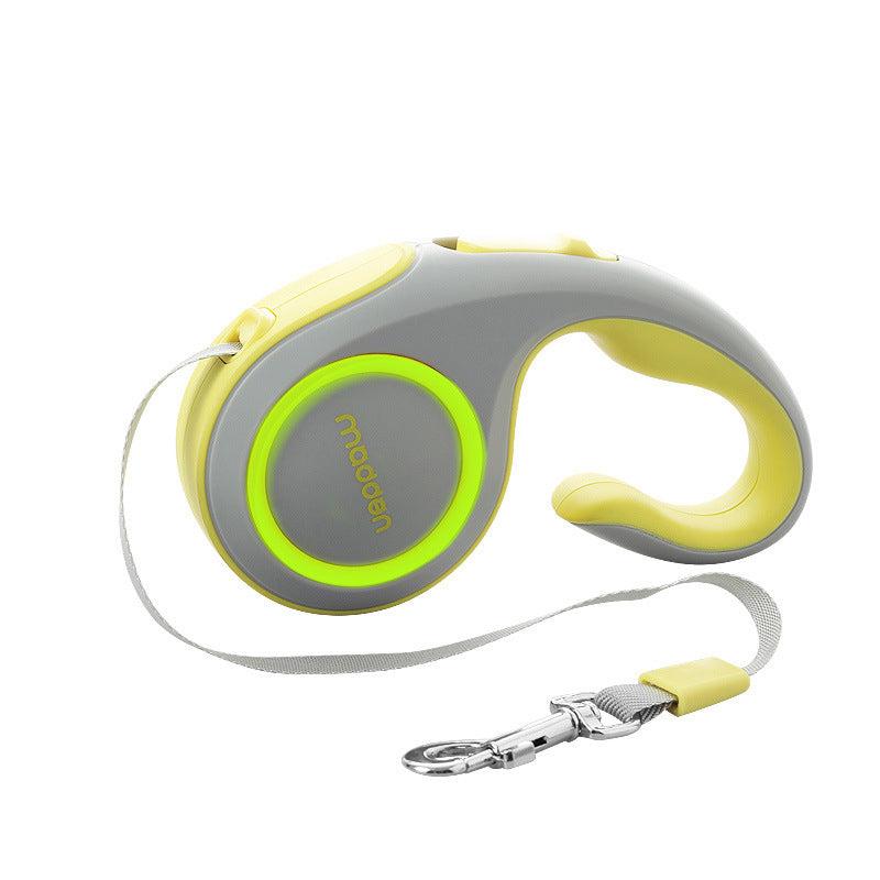 3M Fluorescent Automatic Extending Leash with Premium Nylon Traction Rope