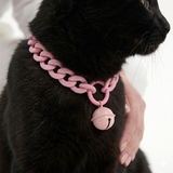 Neon Macaron Bell Dog Collar