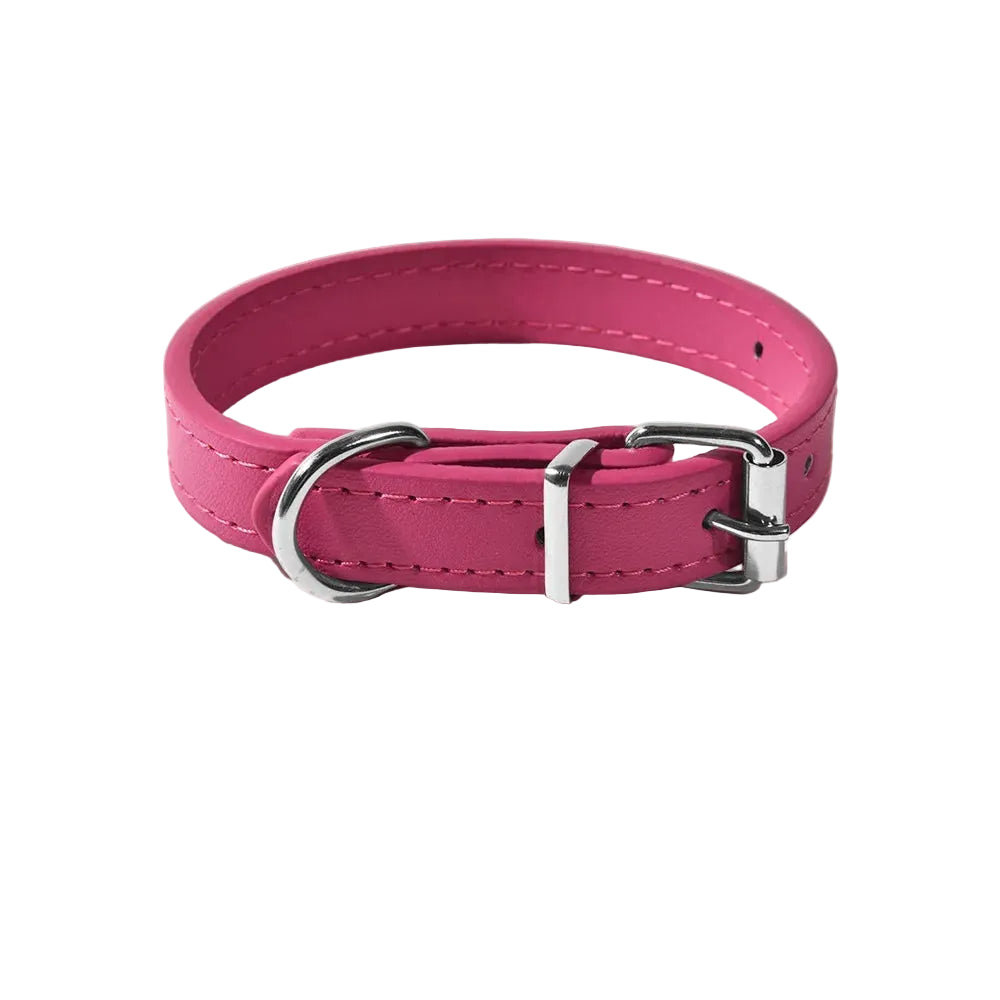 Adjustable Rose Red Dog Collar by Pawd