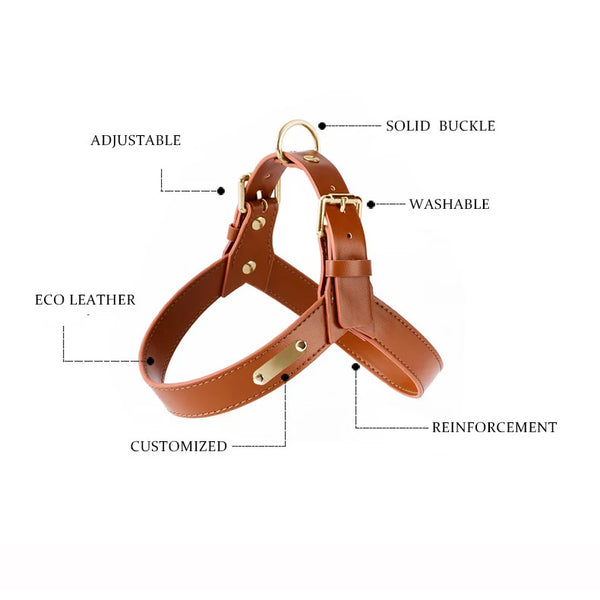 Eco Dog Harness - Vegan Leather - 4