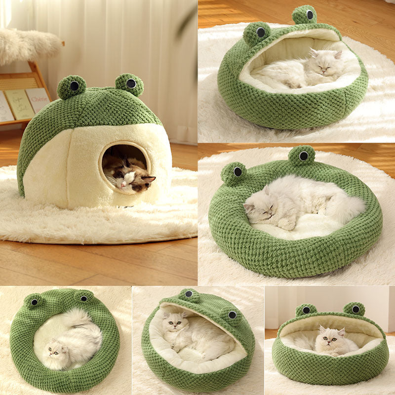 FurryFrog Fully Enclosed Sleeping House Bed