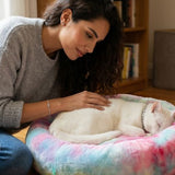 Fluffy Anti-Anxiety Cushion Plush Pet Bed - Plush | PAWD