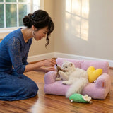 Serene Spot Cosy Sofa Pet Bed - Deluxe