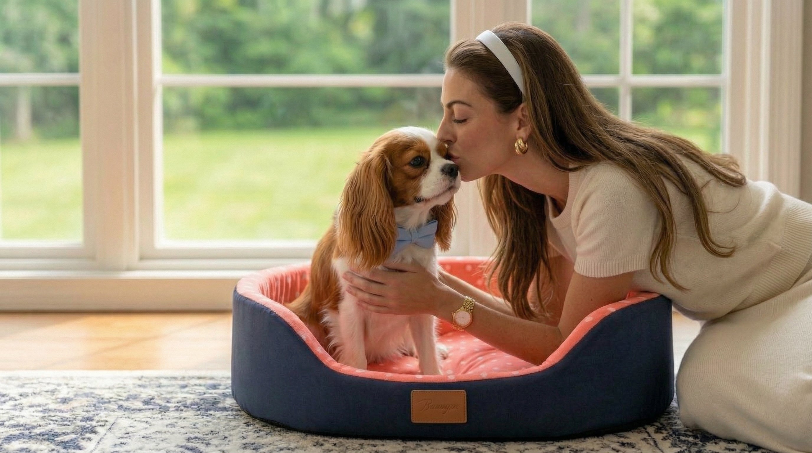 Cosy Plush Pet Bed - Cotton | PAWD