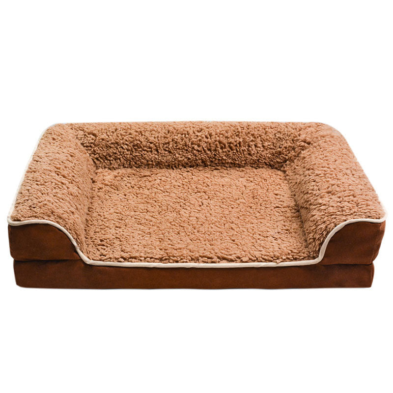 Luxurious Buckskin Breathable Plush Sofa Pet Bed