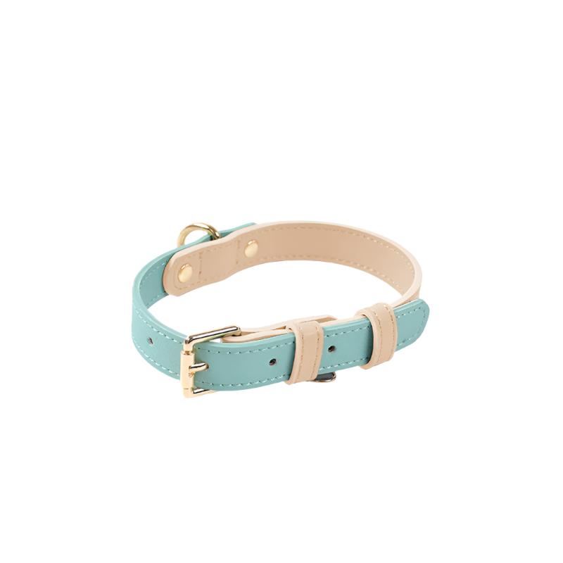 Deluxe Pastel Leather Dog Collar