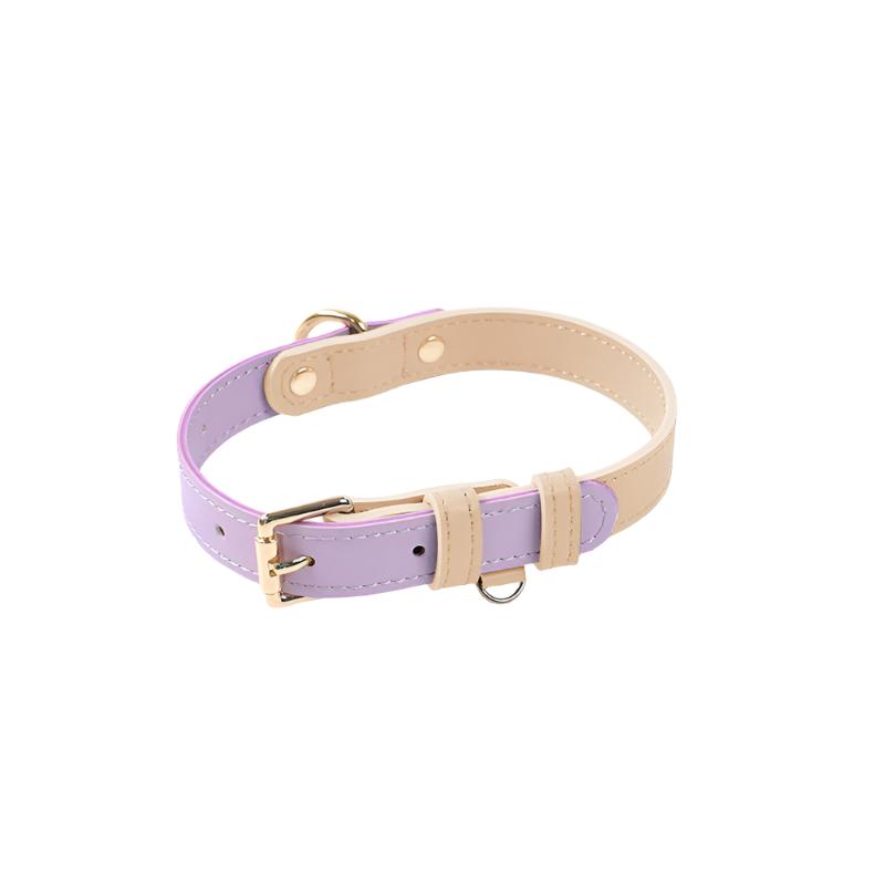 Deluxe Pastel Leather Dog Collar