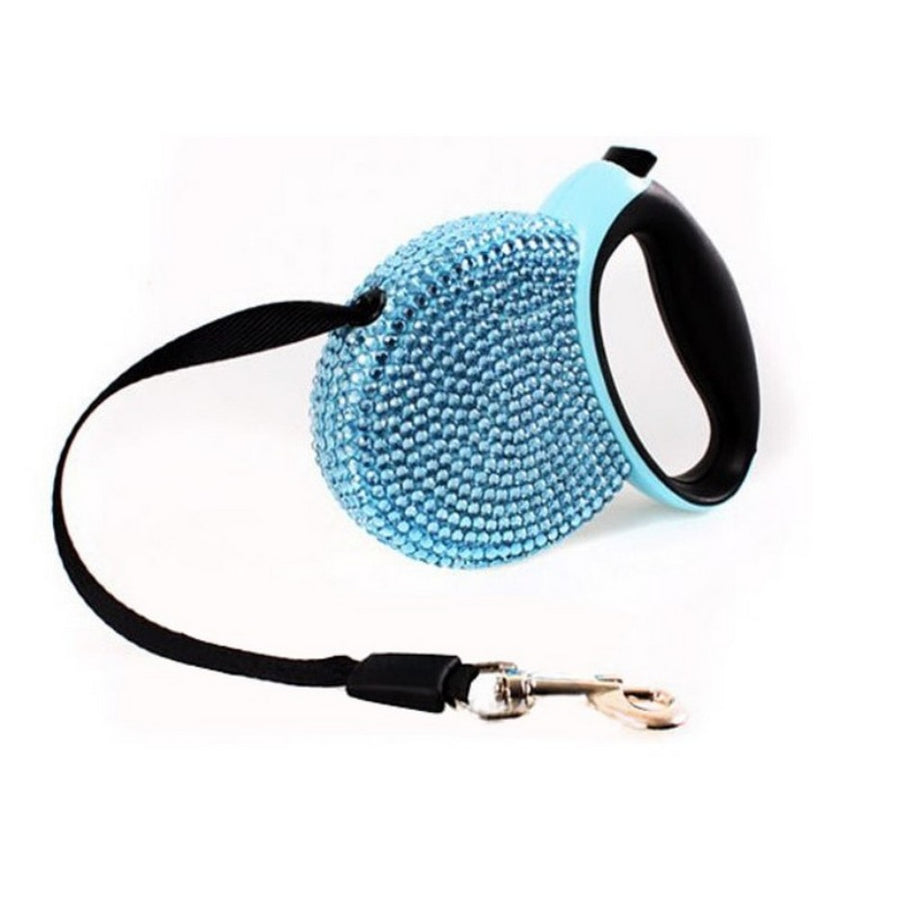 Rhinestone Sparkling Pet Retractable Leash