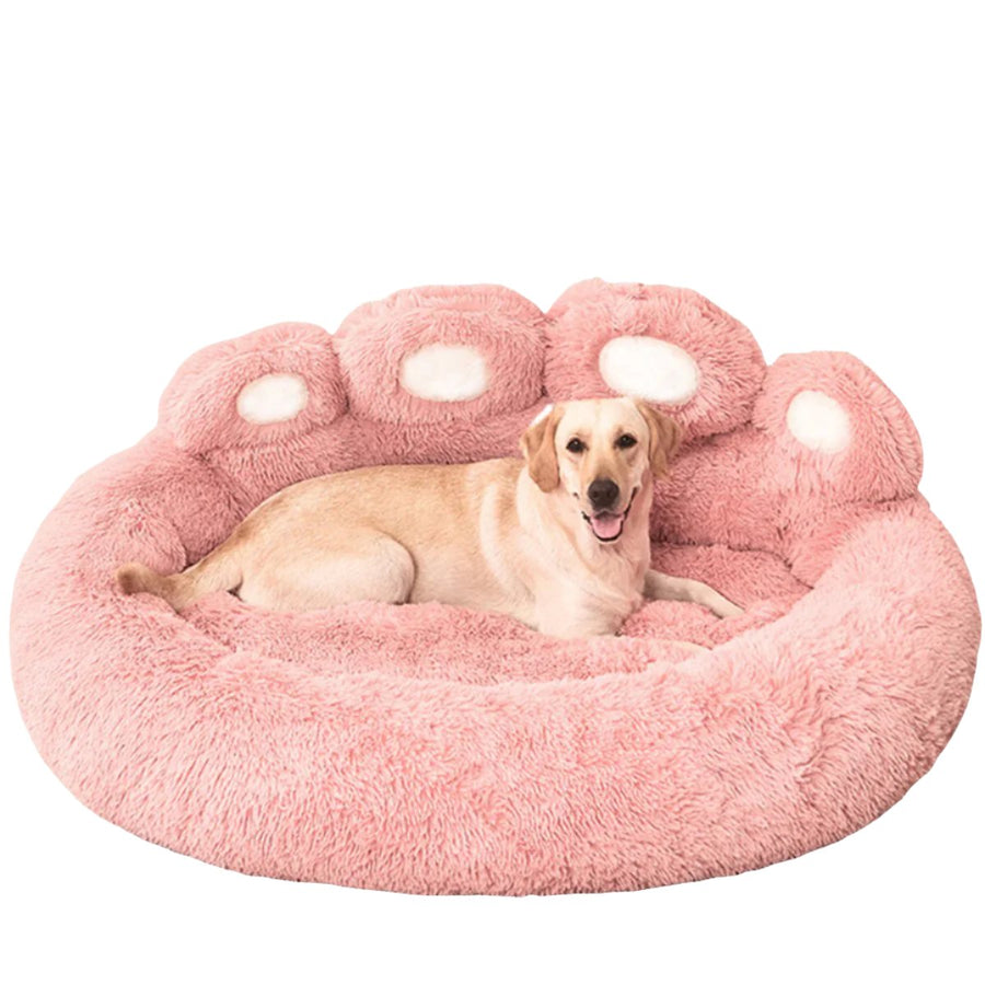 Cozy Fluffy Arctic Plush Cotton Paw Pet Bed