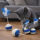 Feathered Interactive Sisal Scratching