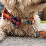 Orange Blue Plaid Detachable